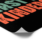 Bruh ist mein erster Kindergartentag Vintag Poster (Ecke)