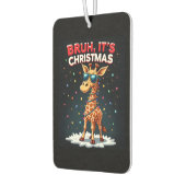 Bruh It's Christmas Giraffe Funny Dabbing Long Sle Autolufterfrischer (Links)