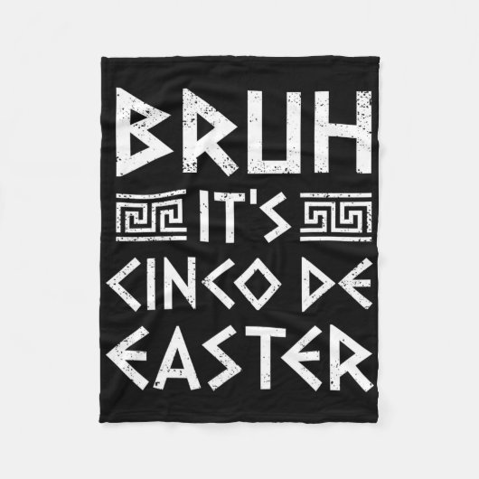 Bruh It's Cinco De Oaster Funny Cinco De Mayo Gree Fleecedecke (Vorderseite)