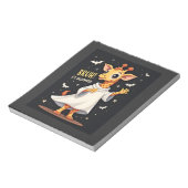 Bruh Its Halloween Funny Dabbing Ghost Giraffe Lon Notizblock (Rotiert)