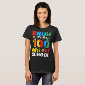 Bruh It's My 100 Days Of School Funny Boy 100th Da T-Shirt (Vorne ganz)
