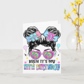 Bruh It's My 11th Birthday 11 Years Old For Girl T Karte (Gelbe Blume)