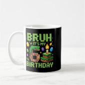 Bruh It's My 6th Birthday Funny Birthday Boy Game Kaffeetasse (Links)