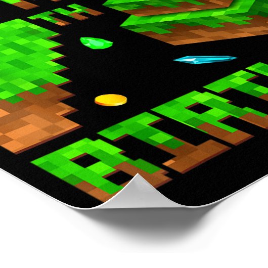 Bruh It's My 7th Birthday Game Xel 7 Year Old Bday Poster (Ecke)