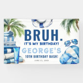 BRUH.. It's My Birthday! Boy Birthday Party Banner (Horizontal)