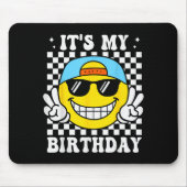 Bruh It's My Birthday Peace Sign Smile Birthday Fo Mousepad (Vorne)