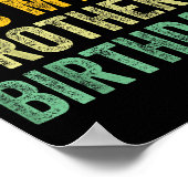 Bruh It's My Brother's Birthday Funny Bday Sister  Poster (Ecke)