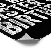 Bruh It's My Sister's Birthday Funny Birthday Brot Poster (Ecke)