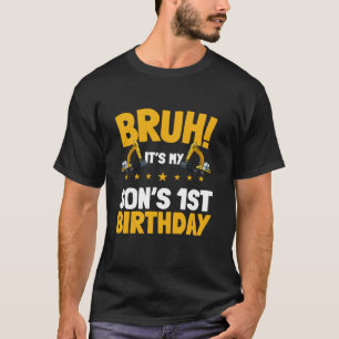 Bruh It's My Son's 1. Geburtstag Kid Grabmal Cons T-Shirt