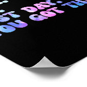 Bruh It's Test Day Design Funny Gefärbte Krawatte Poster (Ecke)