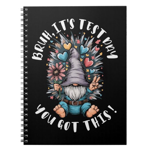 Bruh it's test day you got this funny school motiv notizblock (Vorderseite)