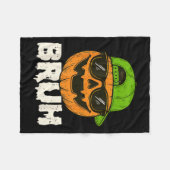 Bruh Jack O Lantern Pumpkin Halloween Costume Men Fleecedecke (Vorderseite (Horizontal))