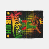 Bruh Juneteenth 1865 Schwarze Freiheit Schwarzer P Fleecedecke (Vorderseite (Horizontal))