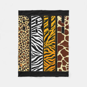 Bruh-Jungs Tierdruckkleidung Kinder Zoo Kleinkind Fleecedecke