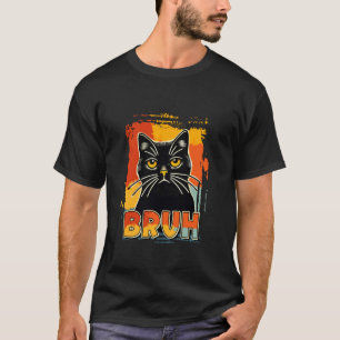 Bruh-Katzengruß-Meme Lustiger Spruch Männer Jungen T-Shirt