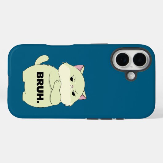 Bruh Kitty Iphone Case (Rückseite (Horizontal))