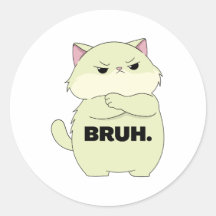 Bruh Kitty Sticker