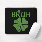 Bruh Kleeblatt Clover St. Patrick's Day Men Boy Ki Mousepad (Mit Mouse)