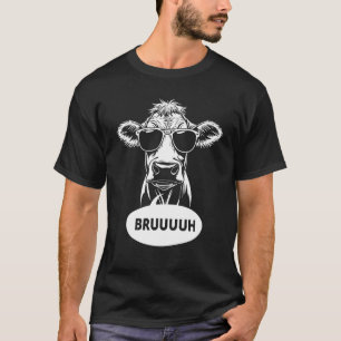 Bruh-Kuh lustige Kuhliebhaber BRUUUH Meme-Spruch S T-Shirt