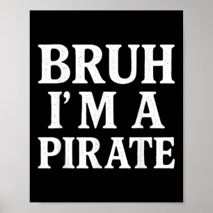 Bruh Lazy Halloween Costume so tun, als würde a Pi Poster