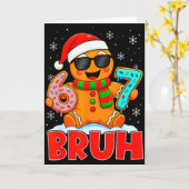 Bruh Lebkuchen Sechs Sieben 67 Eiscreme-Tropf Chri Karte (Gelbe Blume)