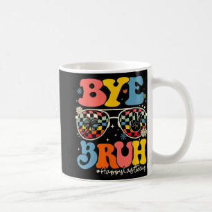 Bruh Lehrer glücklich letzten Tag der Schule Hallo Kaffeetasse