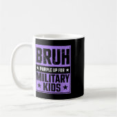 Bruh Lila für Militärkinder Kaffeetasse (Links)