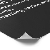 Bruh lustige Definition Poster (Ecke)