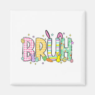 Bruh Lustiger Bunny Kaninchen Eier Frohe Ostern Tr Magnet