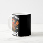 Bruh lustiger Erntedank Truthahn Gurren Jungen Mäd Kaffeetasse (Vorderseite Links)