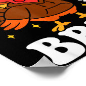 Bruh lustiger Erntedank Truthahn Gurren Jungen Mäd Poster (Ecke)