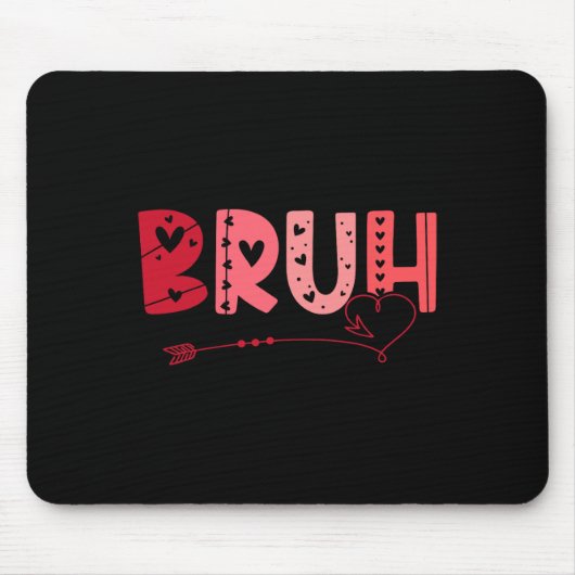 Bruh Lustiger Meme-Bruder-Gruß-Teenager-Junge-Männ Mousepad (Vorne)
