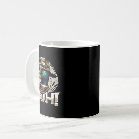 Bruh Mallard Duck Funny Duck Hunting Humor Kaffeetasse (Vorderseite Links)