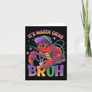 Bruh Mardi Gras Crawfish Boys Kids Mardi Gras Karte