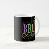 Bruh Mardi Gras - Funny und Festivals Kaffeetasse (VorderseiteRechts)