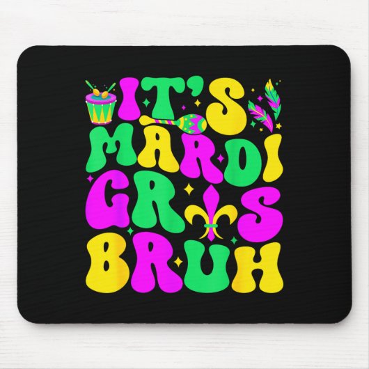 Bruh Mardi Gras Teens Boys Kids Mardi Gras _1  Mousepad (Vorne)