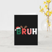 Bruh Meme Christmas Karte (Gelbe Blume)