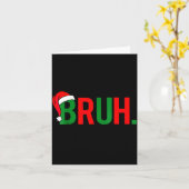 Bruh Meme Christmas Karte (Gelbe Blume)