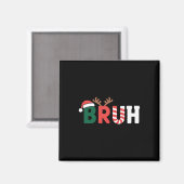 Bruh Meme Christmas Magnet (Vorderseite/Rückseite)