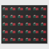 Bruh Meme Funny sagt Bro Weihnachten grüßen Geschenkpapier (Flach)