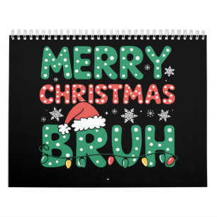 Bruh Meme Funny sagt Bro Weihnachten grüßen Kalender
