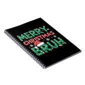 Bruh Meme Funny sagt Bro Weihnachten grüßen Notizblock (Rechte Seite)
