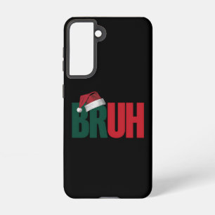 Bruh Meme Funny sagt Bro Weihnachten grüßen Samsung Galaxy Hülle