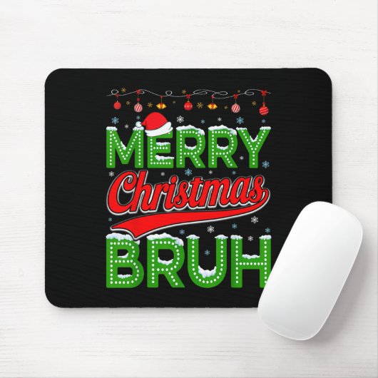 Bruh Meme Funny Saying Bro Greeting Teens Boys Men Mousepad (Mit Mouse)