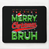 Bruh Meme Funny Saying Bro Greeting Teens Boys Men Mousepad (Vorne)