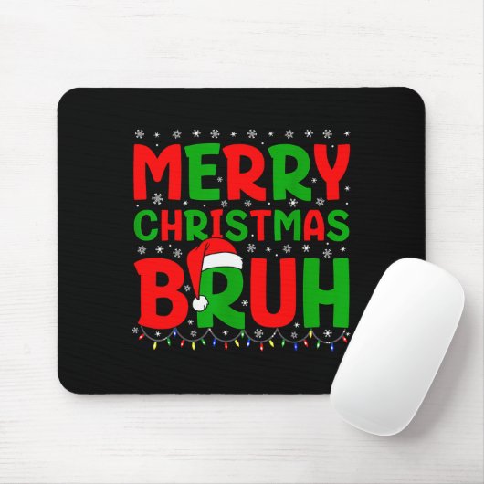 Bruh Meme Funny Saying Bro Greeting Teens Boys Men Mousepad (Mit Mouse)