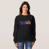 Bruh Meme Funny Saying Flag American For Boys Men Sweatshirt (Vorne ganz)
