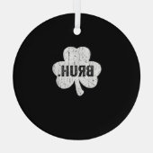 Bruh Meme Funny Sprichwort Bro Greeting Teen Boy S Ornament Aus Glas (Rückseite)