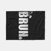 Bruh Meme Funny Sprichwort Bro Greeting Teens Boys Fleecedecke (Vorderseite (Horizontal))