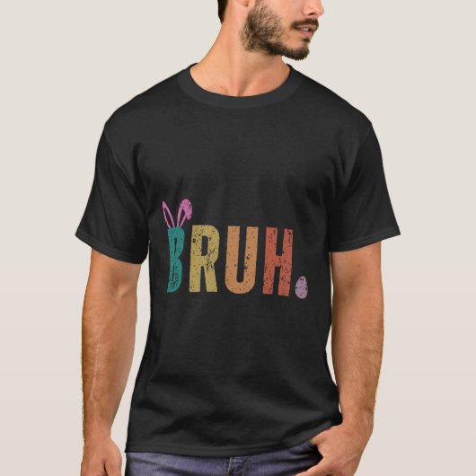 Bruh Meme Funny Sprichwort Bro Greeting Teens Boys T-Shirt (Vorderseite)
